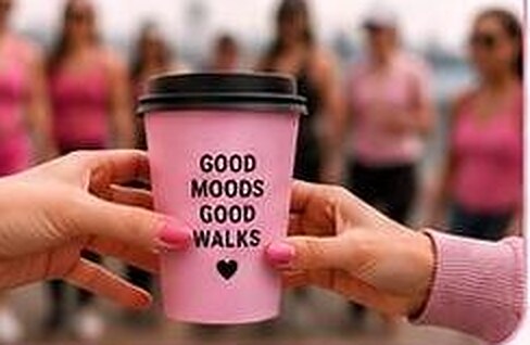 Iced drinks handed out mid-route
