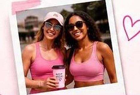 Members walking the route together